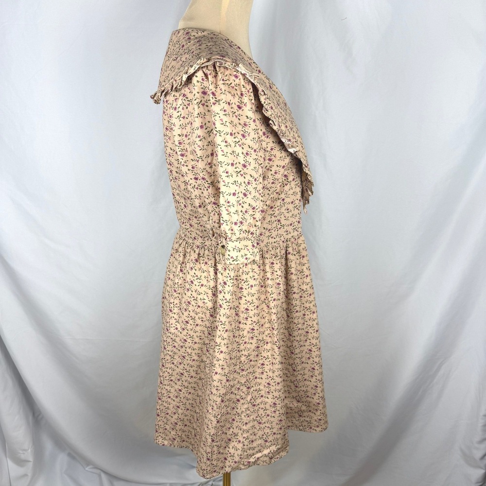 NWOT English Factory Statement Collar Floral Cottagecore Mini Dress Size Medium - Picture 2 of 12